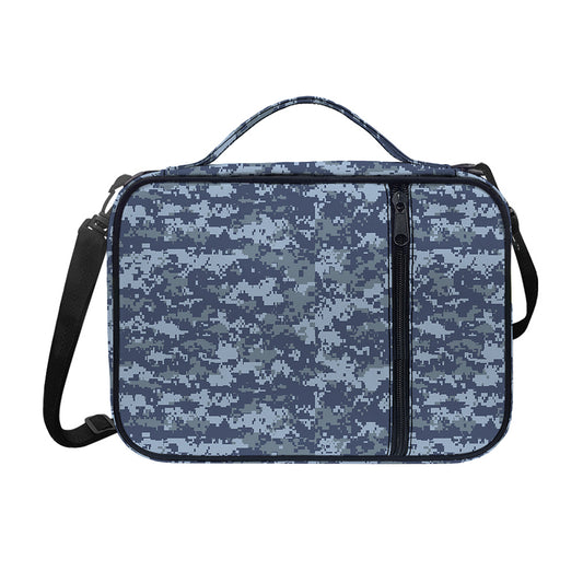 Navy Digital Camo Pattern Print Shoulder Strap Bible Bag