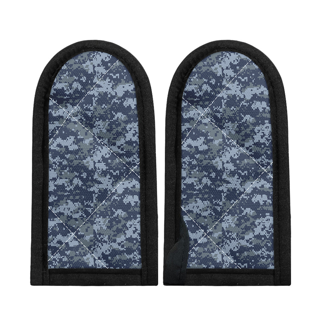 Navy Digital Camo Pattern Print Skillet Handle Cover