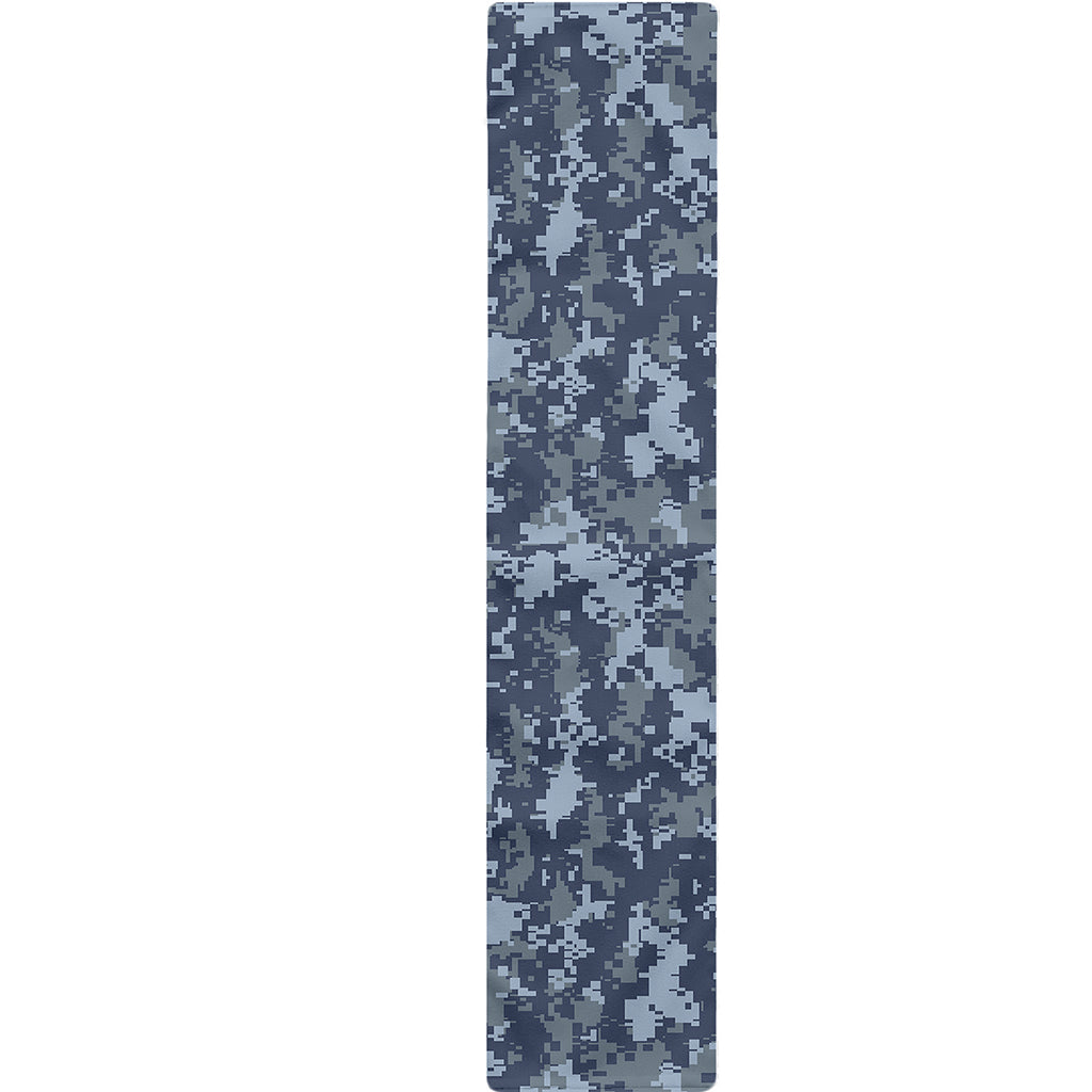 Navy Digital Camo Pattern Print Table Runner