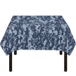 Navy Digital Camo Pattern Print Tablecloth