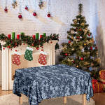 Navy Digital Camo Pattern Print Tablecloth