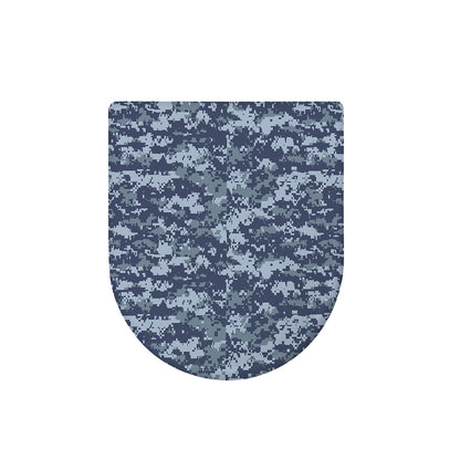 Navy Digital Camo Pattern Print Toilet Lid Cover