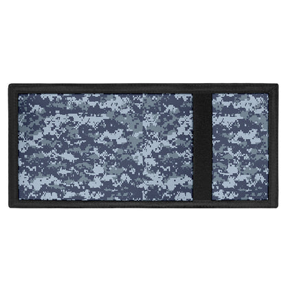 Navy Digital Camo Pattern Print Trifold Wallet