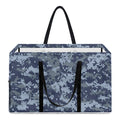 Navy Digital Camo Pattern Print Utility Tote Bag