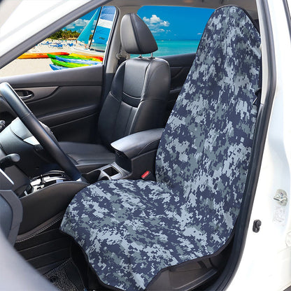 Navy Digital Camo Pattern Print Waterproof Car Seat Cover