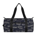 Navy Doodle Sandwich Pattern Print Gym Bag