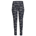 Navy Doodle Sandwich Pattern Print High-Waisted Pocket Leggings