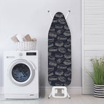 Navy Doodle Sandwich Pattern Print Ironing Board Cover