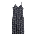 Navy Doodle Sandwich Pattern Print Jersey Midi Cami Dress