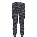 Navy Doodle Sandwich Pattern Print Men's Leggings