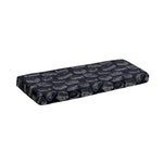 Navy Doodle Sandwich Pattern Print Piano Keyboard Cover