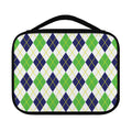 Navy Green And White Argyle Print Classic Bible Case