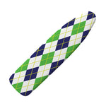 Navy Green And White Argyle Print Ironing Board Cover