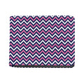 Navy Pink And White Chevron Print Bifold Wallet