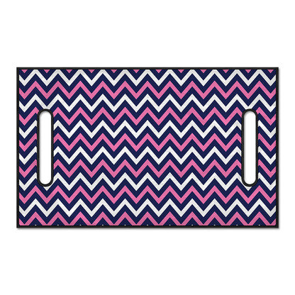 Navy Pink And White Chevron Print Golf Cart Seat Cover