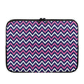 Navy Pink And White Chevron Print Laptop Sleeve