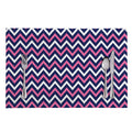 Navy Pink And White Chevron Print Placemat