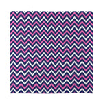 Navy Pink And White Chevron Print Silk Bandana
