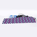 Navy Pink And White Chevron Print Sports Towel