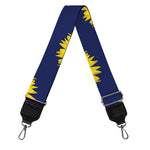 Navy Sunflower Pattern Print Bag Strap