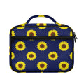 Navy Sunflower Pattern Print Briefcase Bible Bag