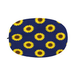 Navy Sunflower Pattern Print Car Side Mirror Covers