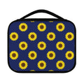Navy Sunflower Pattern Print Classic Bible Case