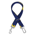 Navy Sunflower Pattern Print Dog Seat Belt