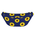 Navy Sunflower Pattern Print Fanny Pack