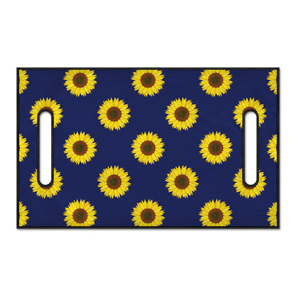 Navy Sunflower Pattern Print Golf Cart Seat Cover