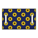 Navy Sunflower Pattern Print Golf Cart Seat Cover