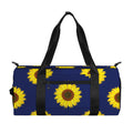Navy Sunflower Pattern Print Gym Bag