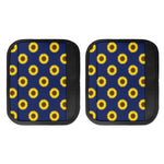 Navy Sunflower Pattern Print Handle Covers
