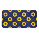 Navy Sunflower Pattern Print Towel