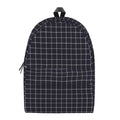Navy Tattersall Pattern Print School Backpack