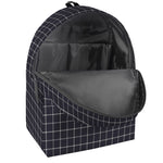 Navy Tattersall Pattern Print Backpack