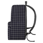 Navy Tattersall Pattern Print Backpack