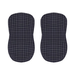 Navy Tattersall Pattern Print Bar Stool Covers