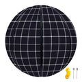 Navy Tattersall Pattern Print Basketball