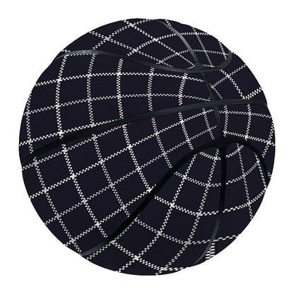 Navy Tattersall Pattern Print Basketball