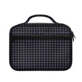 Navy Tattersall Pattern Print Briefcase Bible Bag