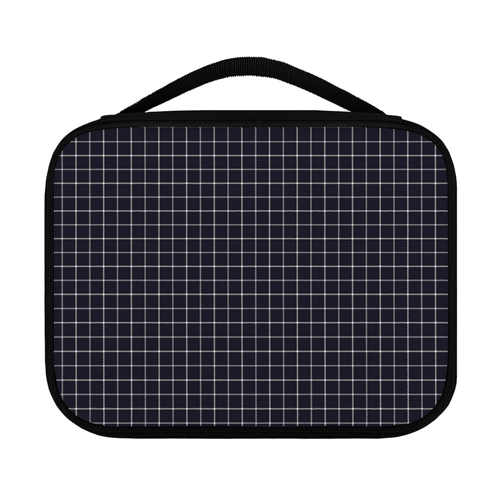 Navy Tattersall Pattern Print Classic Bible Case