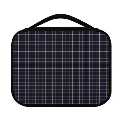 Navy Tattersall Pattern Print Classic Bible Case