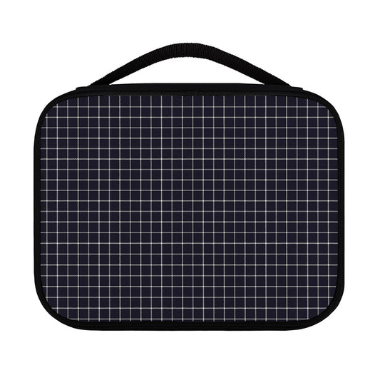 Navy Tattersall Pattern Print Classic Bible Case