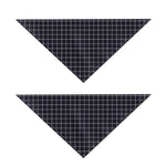 Navy Tattersall Pattern Print Dog Bandana