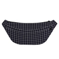 Navy Tattersall Pattern Print Fanny Pack