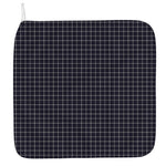 Navy Tattersall Pattern Print Hand Towel