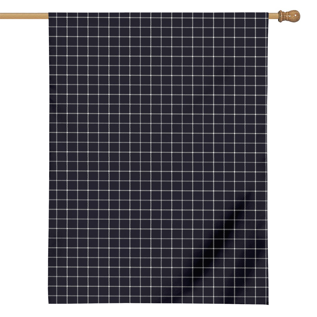 Navy Tattersall Pattern Print House Flag