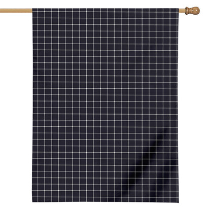 Navy Tattersall Pattern Print House Flag