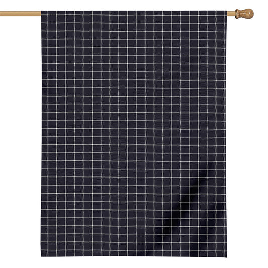 Navy Tattersall Pattern Print House Flag